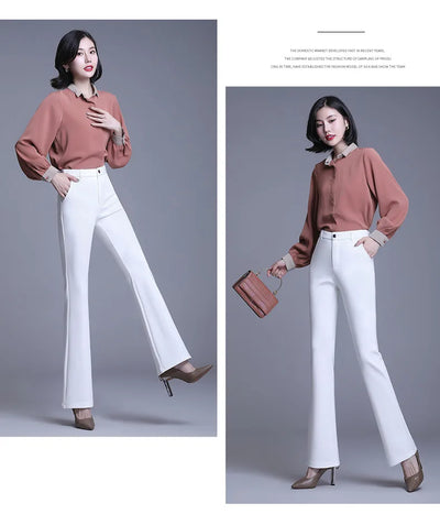 Pantalones Micro Acampanados de Cintura Alta con Efecto Reductor - Image 10