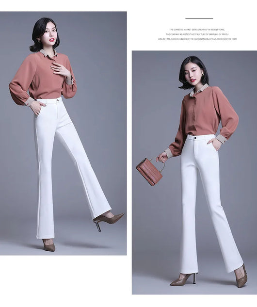 Pantalones Micro Acampanados de Cintura Alta con Efecto Reductor - Image 10