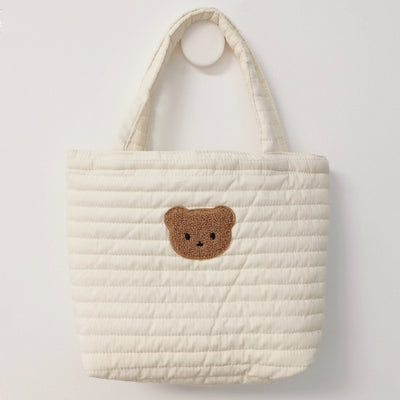 Bolsa Acolchada con Osito Bordado para Pañales y Accesorios - Image 5
