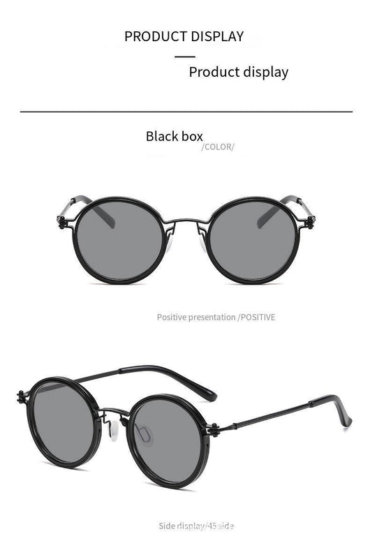 Gafas de Sol Redondas Punk Metal para Hombre - Image 17