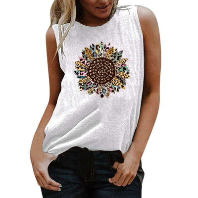 Playera sin Mangas Estampada Cuello Redondo - Image 5