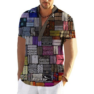 Camisa de Lino Cuadros Hombre - Manga Plaid Elegante - Image 7