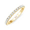 Women's Fashion Sterling Plateado All-Match Ring Dorado US Size10