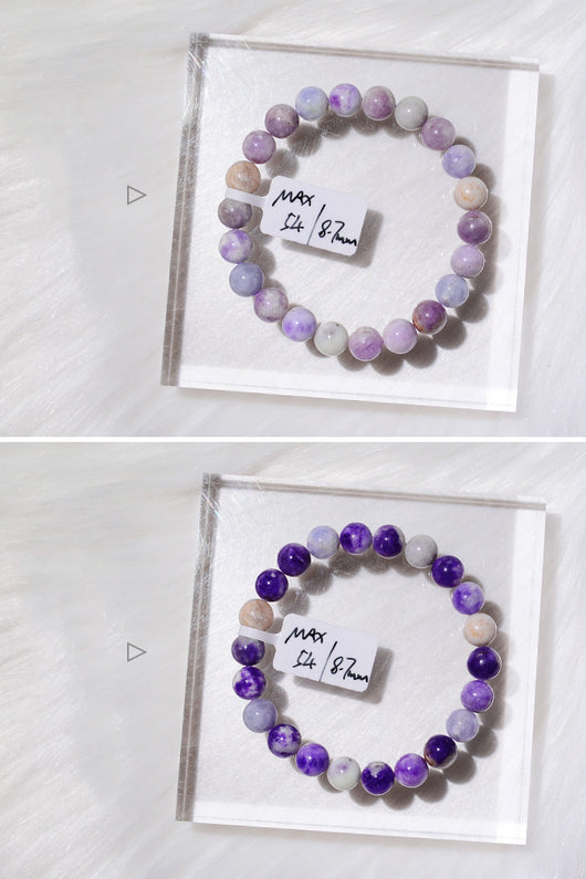 Pulsera de Sodalita Natural que Cambia a Púrpura con la Luz Solar - Image 23