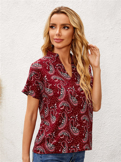 Blusa Holgada Semitransparente de Manga Larga con Estampado - Image 7