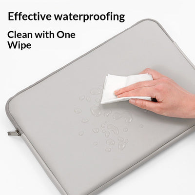 Funda Protectora de Cuero para Laptop con Bolsa Interior