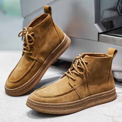 Botas Retro de Trabajo para Hombre - Zapatos Altos Casuales Otoño Invierno - Image 7