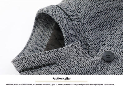 Abrigo Ejecutivo Casual para Hombre - Chaqueta Stand Collar Elegante - Image 10