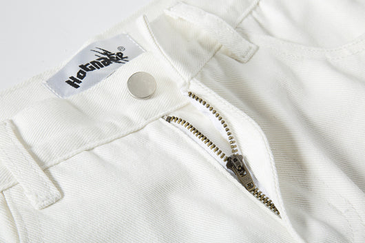 Pantalones Vaqueros Rectos con Paneles Contrastados - Image 5