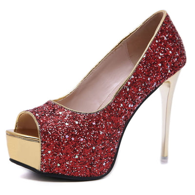 Zapatos de Tacón Stiletto Alto con Lentejuelas - Diseño Elegante para Mujer - Image 3