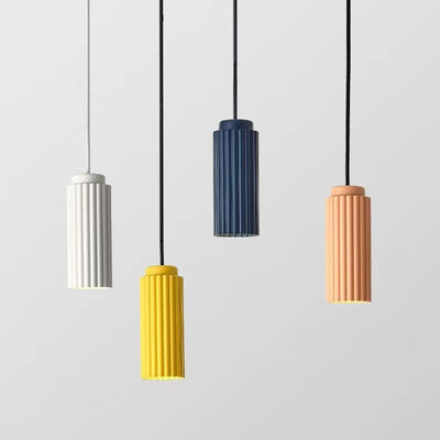 Lámpara Colgante Minimalista Tubo Ciruela - Diseño Moderno para Comedor y Sala - Image 2