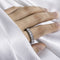 Anillo de Moissanita para Mujer Plata 925 con Diamantes en Línea Simple
