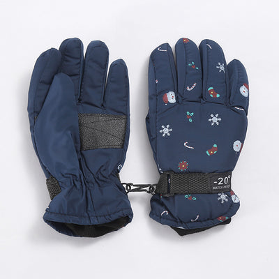 Guantes de Esquí Infantiles Térmicos con Forro Polar y Dedos Protegidos - Image 16