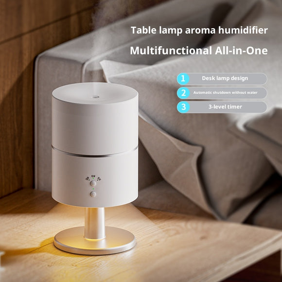Lámpara de Escritorio con Humidificador y Luz Nocturna Silenciosa
