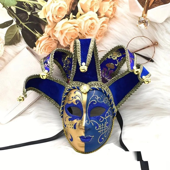 Máscara Veneciana de Actuación Yin Yang Halloween Lujo para Fiestas