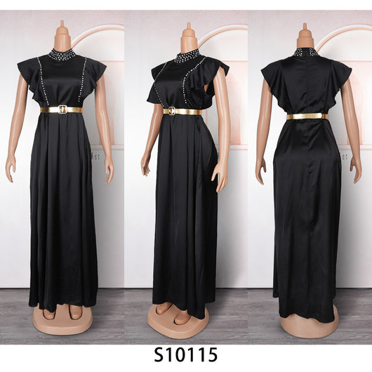 Vestido de Noche Elegante con Strass y Cintura Alta - Image 18