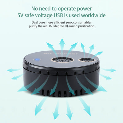 Purificador de Aire Solar Portátil con Esterilización y Eliminación de Formaldehído - Image 5