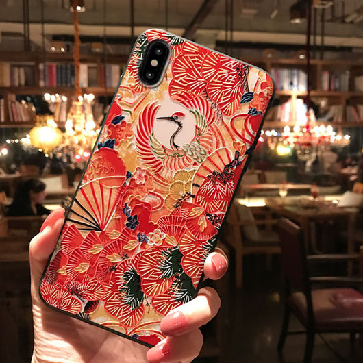Funda Negra Mate con Diseño Chino Grabado - Image 8