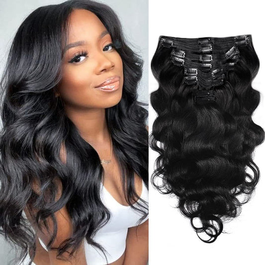 Extensiones de Cabello Natural 100% Cabello Humano Negro
