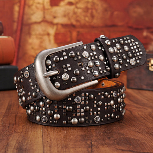 Cinturón Étnico Retro para Mujer con Remaches de Diseño - Image 6
