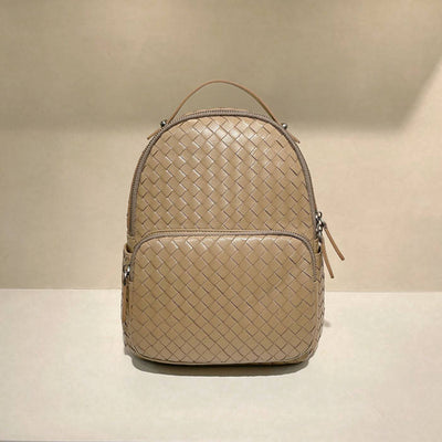Mochila Tejida a Mano en Cuero de Oveja para Mujer - Image 8