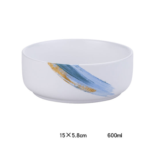 Plato Hondo Cerámica Nórdica Minimalista para Comida Occidental - Image 21