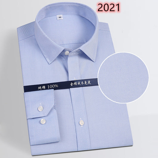 Camisa de Algodón para Hombre sin Planchado - Image 11