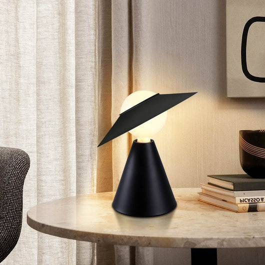 Lámpara de Escritorio Diseño Sombrero de Paja - Decoración Moderna para Estudio y Dormitorio - Image 7