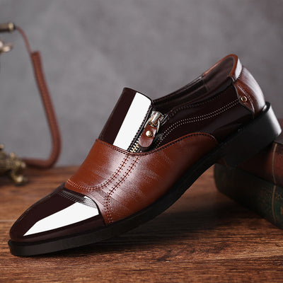 Zapatos de Cuero para Hombre Ejecutivos Transpirables con Diseño Perforado - Image 4