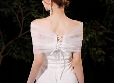 Capa Nupcial de Malla Perla Elegante y Ligera - Image 15