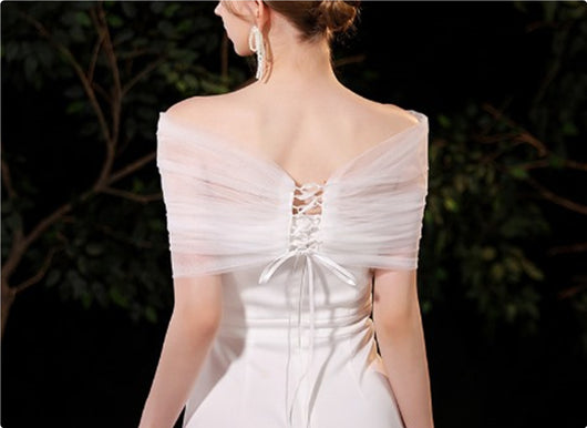 Capa Nupcial de Malla Perla Elegante y Ligera - Image 15