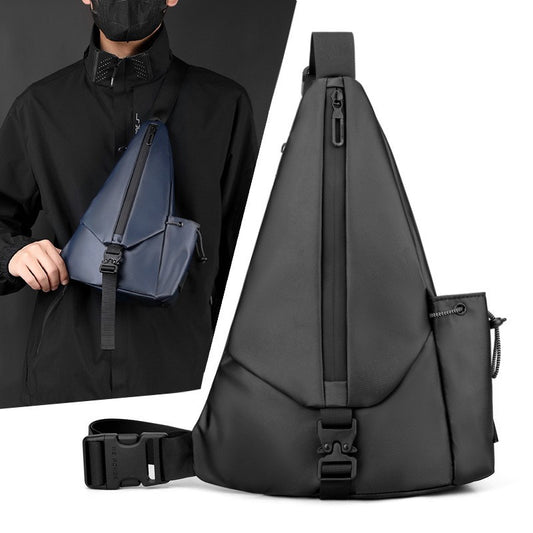Bolsa Pecho Motociclista Derm Men Triangle - Crossbody Versátil
