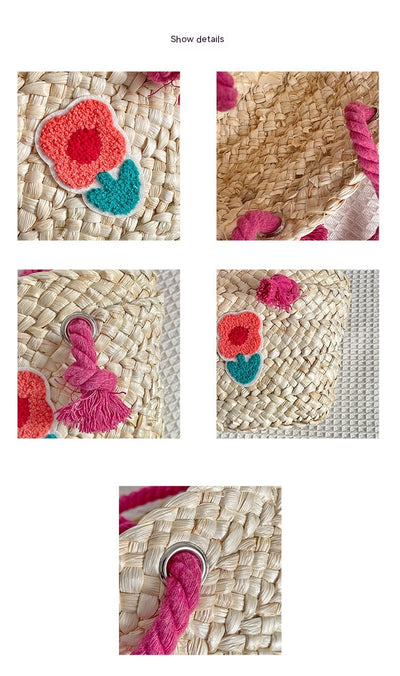 Bolsa Mensajera Infantil Tejida a Mano en Fibra Natural - Image 16