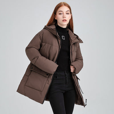Chaqueta Acolchada de Algodón con Capucha - Versátil y Elegante - Image 4