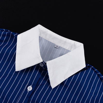 Conjunto Formal Pantalón y Camisa Polo a Rayas - Image 15