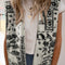 Chaqueta Camisola Western Estilo Paisley en Lana de Cordero Beige