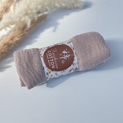 Pañuelo de Algodón y Lino Arrugado Monocromático - Image 81