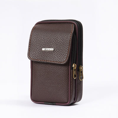 Bolsa de Cintura en Cuero para Hombre - Estilo Casual Outdoor - Image 4