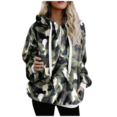 Suéter Holgado con Capucha y Estampado - Manga Larga Oversized - Image 13