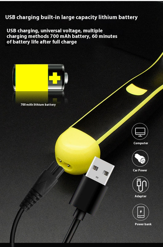 Afeitadora Eléctrica Recargable USB para Hombre - Cuerpo y Rostro Completamente Impermeable - Image 7