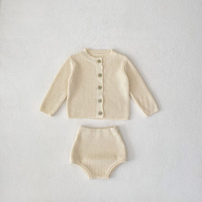 Conjunto de Dos Piezas en Punto Liso para Bebé con Mangas Largas - Image 5