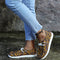 Mocasines Mujer con Estampado Girasol - Zapatos Canvas Cómodos sin Cordones