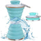 Botella de Agua Plegable de Silicona 500ML - Hermética, Portátil y Reutilizable
