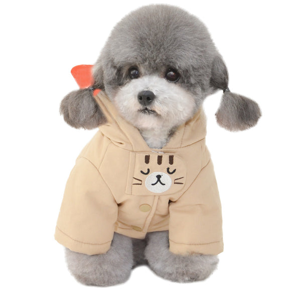 Abrigo y Gorro para Perros Pequeños y Medianos - Algodón Acolchado Invierno y Otoño