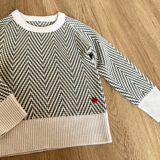 Suéter Navideño Infantil con Patrón de Onda - Cuello Redondo para Otoño e Invierno - Image 16