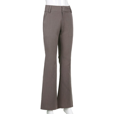 Pantalones Casuales Acampanados Cintura Baja para Mujer - Image 6