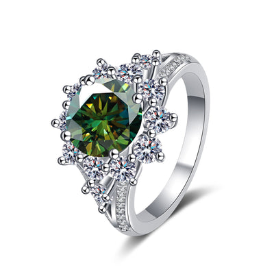 Anillo de Plata 925 con Moissanita de 3 Quilates - Lujo Asequible para Mujer - Image 5