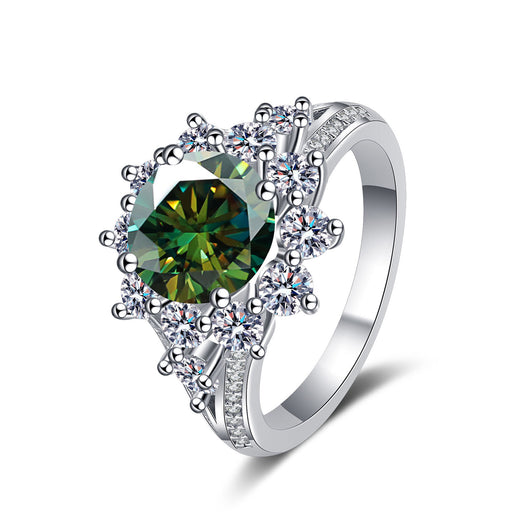 Anillo de Plata 925 con Moissanita de 3 Quilates - Lujo Asequible para Mujer - Image 5