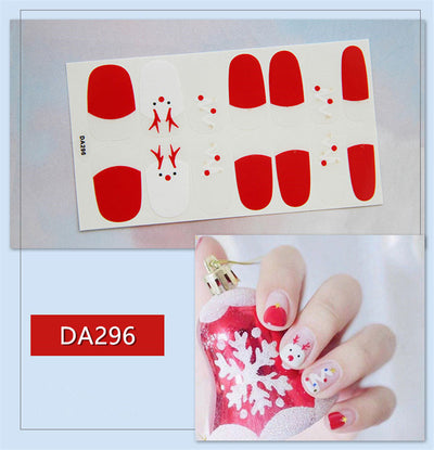 Láminas de Esmalte de Uñas Navideñas - Diseños Viral Red Net - Image 6