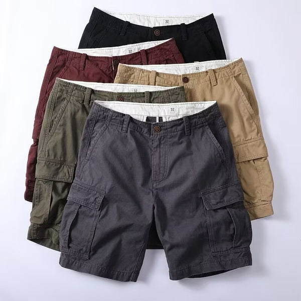 Pantalones Cargo Retro Holgados para Hombre con Múltiples Bolsillos